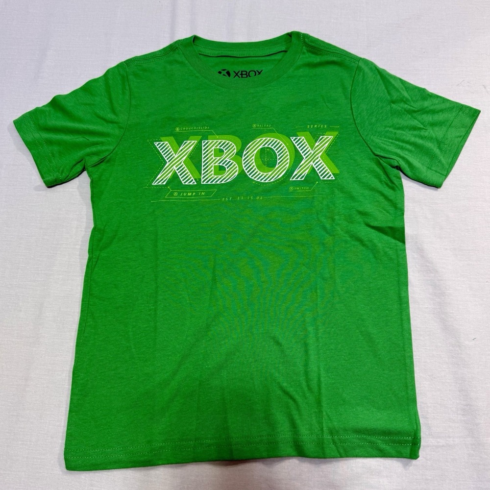 XBOX Boys‎ T-Shirt Size 4/5 XS Green Tagless